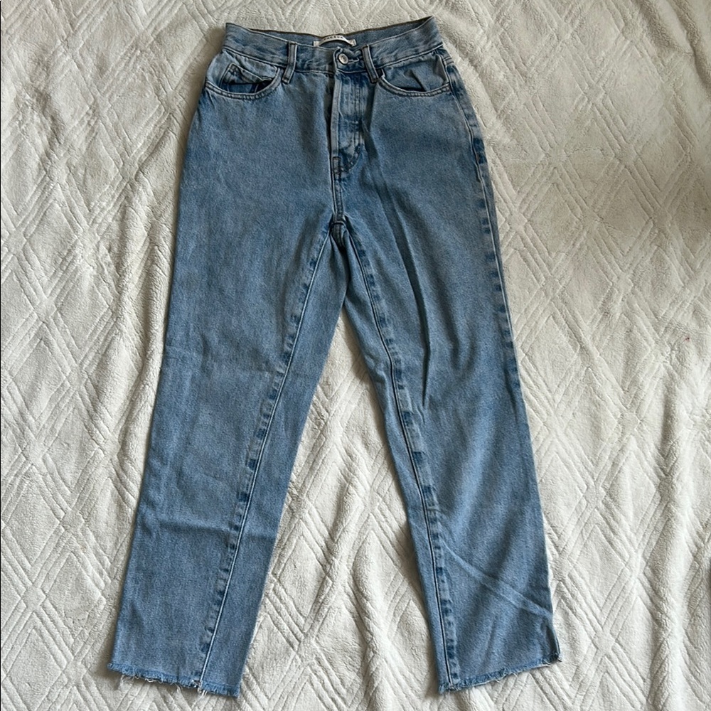 Pacsun High Rise Straight Blue Women's Jeans